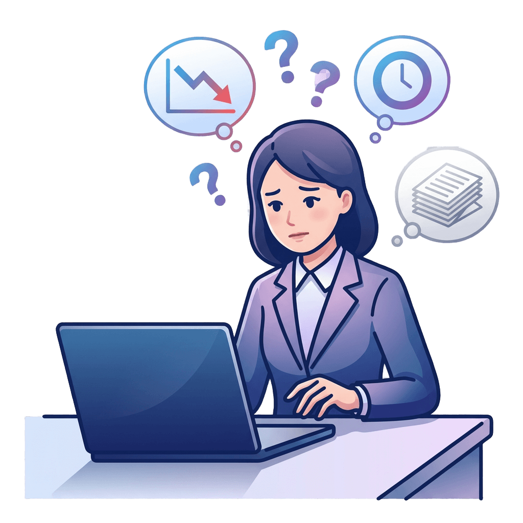 お悩みのイラスト